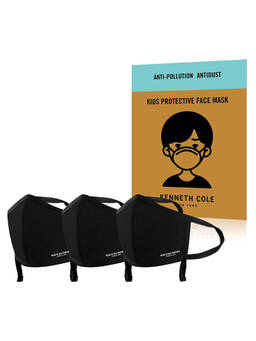 Kenneth Cole - Kids Face Mask Respirator With Breathable & Reusable Cloth Mask of 3