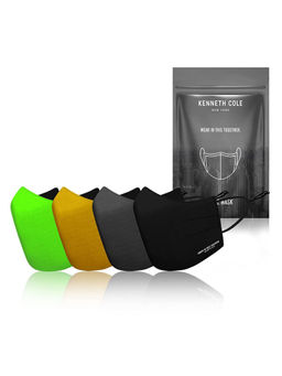 Kenneth Cole - Unisex Face Mask Respirator With Breathable & Reusable Cloth Mask of 4