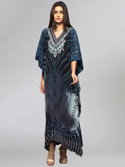 First Resort by Ramola Bachchan - Multi Colour Kaftan