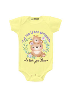 KNITROOT - Yellow My Bua Is The Bestestt Print Onesie