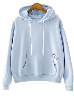 Khhalisi Sweatshirts : Buy Khhalisi Cute Printed Solid Hoodie Sweatshirt  Online | Nykaa Fashion