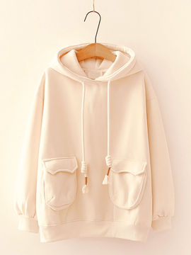 Buy Khhalisi Cute Printed Solid Hoodie 