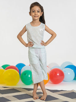 Akiso - Girls Green Floral (set Of 2)