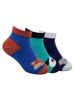 Mint & Oak - Hug My Toes Cotton Ankle Length Socks For Kids (Pack Of 3)