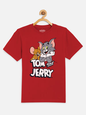 Red tom and jerry shirt Clearance