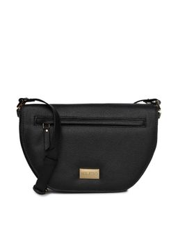 KLEIO - PU Leather Half Moon Structured Sling With Crossbody for Women (HO8049KL-BL)(Black)
