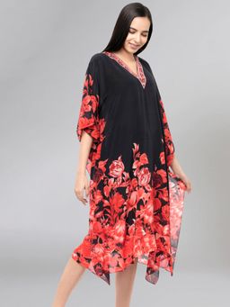 First Resort by Ramola Bachchan - Multi Colour Kaftan