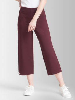 FABLE STREET - Maroon Solid Culotte