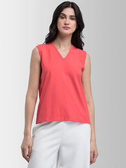 FABLE STREET - Pink Solid T-Shirt