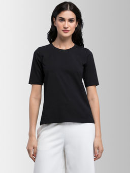 FABLE STREET - Black Solid T-Shirt
