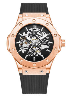 KREDO - Men DEDON Rose Automatic Skeleton Analogue Watch-KW031