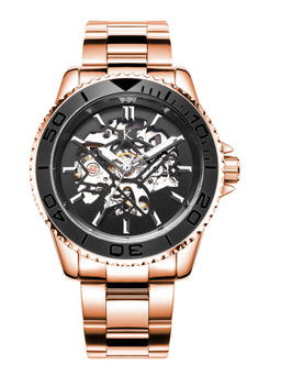 KREDO - Men FORTE Rose Gold Automatic Skeleton Analogue Watch-KW036