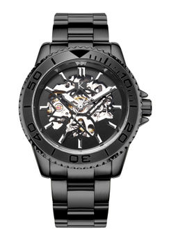 KREDO - Men FORTE Black Automatic Skeleton Analogue Watch-KW037