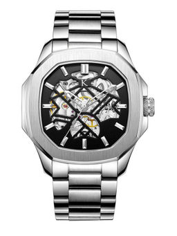 KREDO - Men OTUS² Silver Automatic Skeleton Analogue Watch-KW111