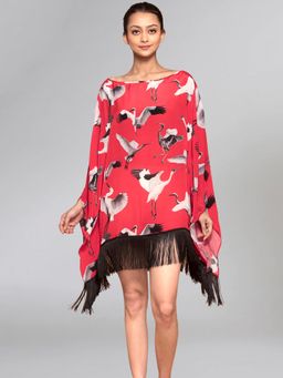 First Resort by Ramola Bachchan - Red Kaftan