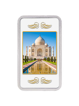 Kundan - 20g Silver Colour Bar (999.9) Taj Mahal