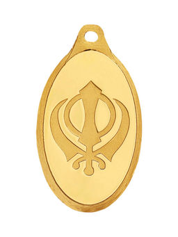 Kundan - 2.5g Gold Pendant 24K (999.9) Khanda