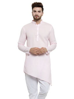 Treemoda - Designer Pink Linen Kurta For Men