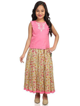 Biba - Multicolor Cotton Straight Suit (Set of 2)