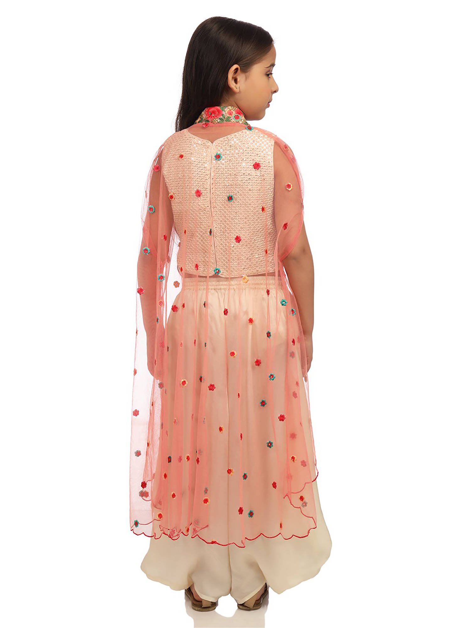 Buy Biba Off White Embroidered Top With 