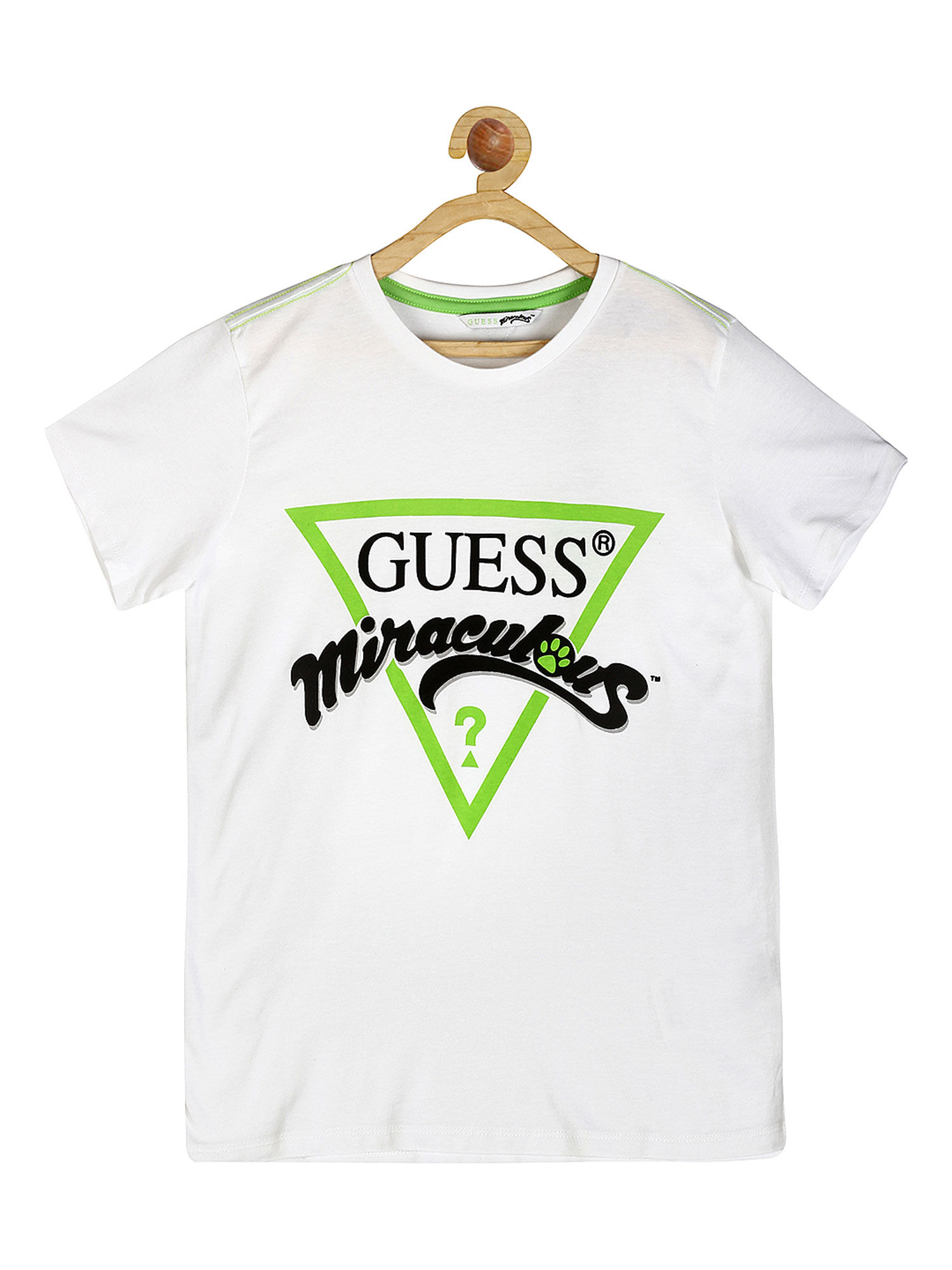 White Miraculous Triangl T-Shirt Online 