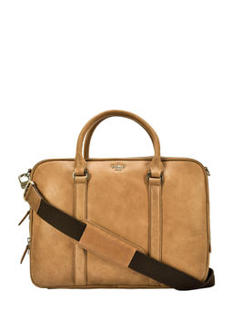 Eske - Cole Leather Laptop Bag Brown