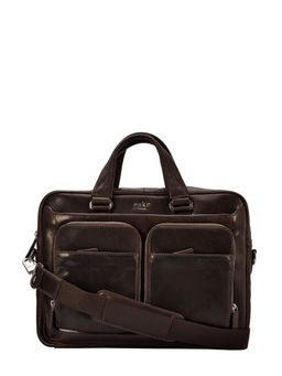 Eske - Colton Leather Laptop Bag Brown