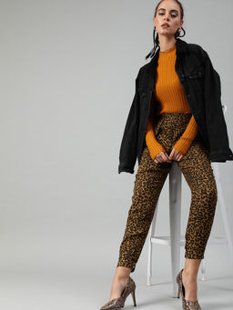 Sera - Brown Floral Trouser