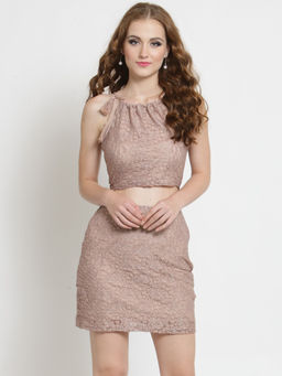 Sera - Pink Colorblock Co-Ord (Set of 2)