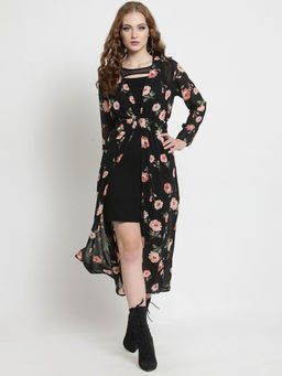 Sera - Black Printed Shrug