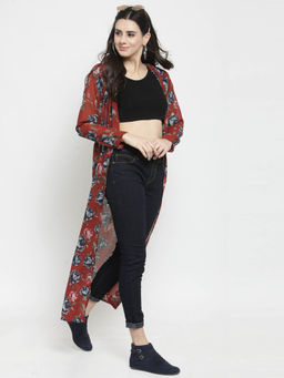 Sera - Rust Printed Shrug