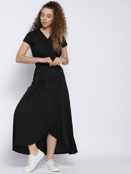 Sera - Black Solid Skirt (Set of 2)