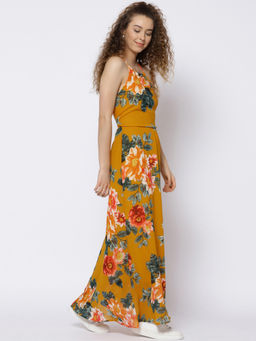 Sera - Mustard Floral Maxi Dress