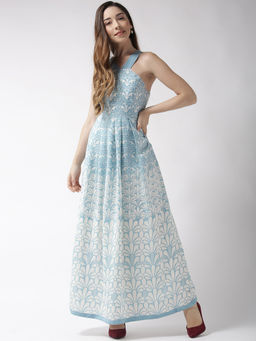 Sera - Off White Floral Maxi Dress