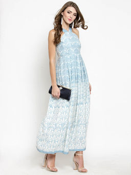 Sera - Off White Floral Maxi Dress