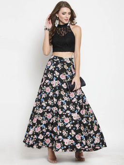 Sera - Black Geometric Skirt (Set of 2)