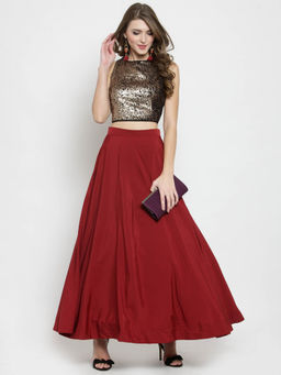 Sera - Rust Solid Skirt- (Set of 2)