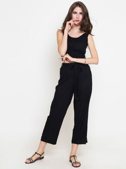 Sera - Black Solid Co-Ord (Set of 2)