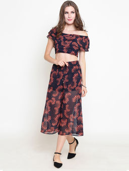 Sera - Navy Blue Floral (Set of 2)