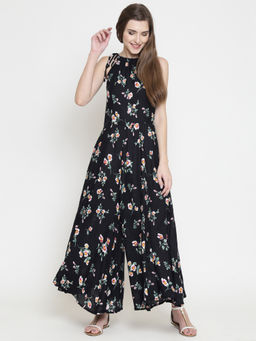 Sera - Black Printed Jumpsuit