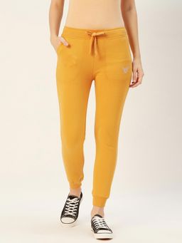 Sera - Yellow Solid Track Pant