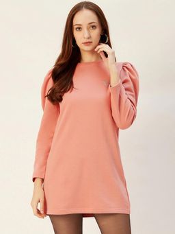 Sera - Pink Solid Sweatshirt