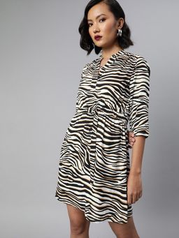 Sera - Multi-Color Animal Print Mini Dress