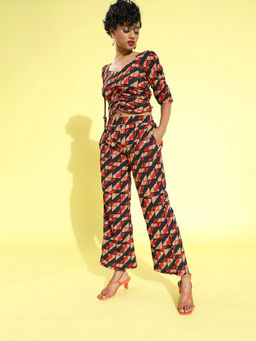 Sera - Multi-Color Printed Co-ord (Set of 2) (S)