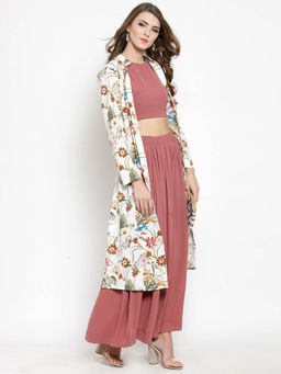 Sera - Off White Printed Shrug