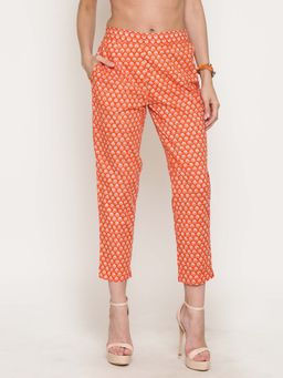 Sera - Orange Floral Palazzos