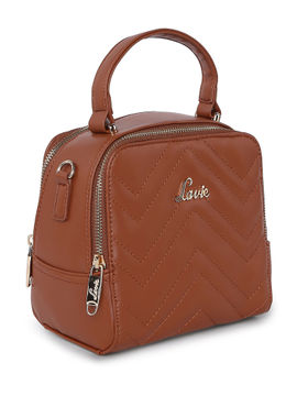 lavie archer print sling bag brown