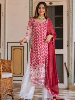 Lavanya The Label - Cotton Suit With Dupatta (Set of 3)