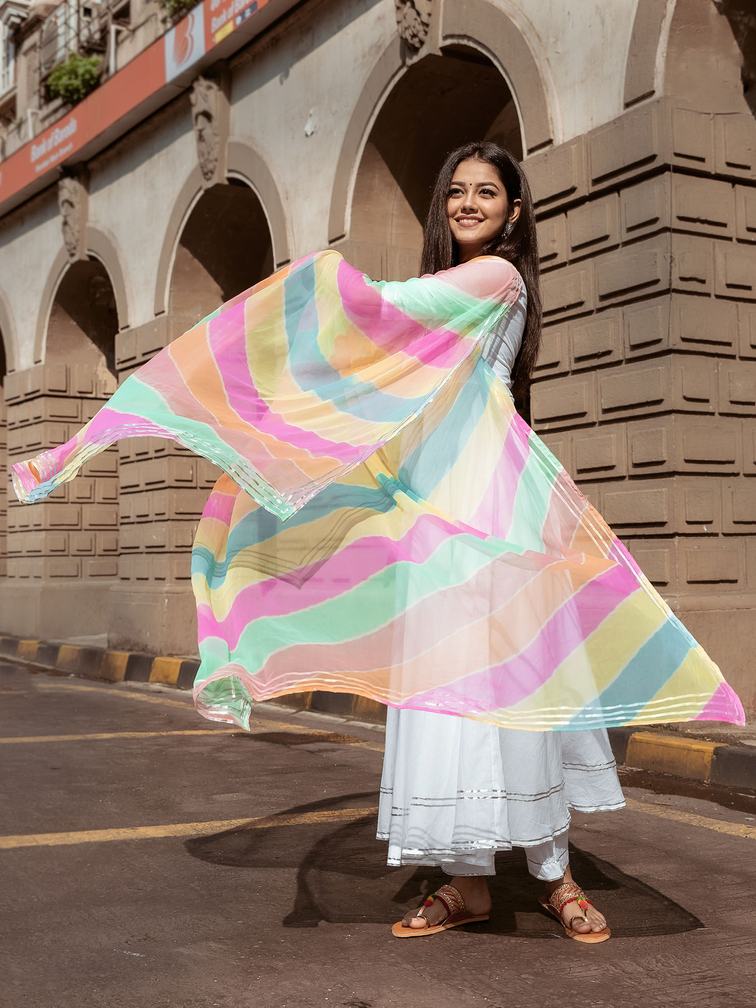 Multi Colour Anarkali Kurta 