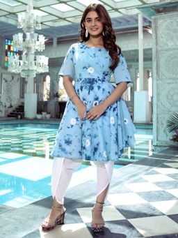 Lavanya The Label - Blue Dhoti Cotton (Set of 2)